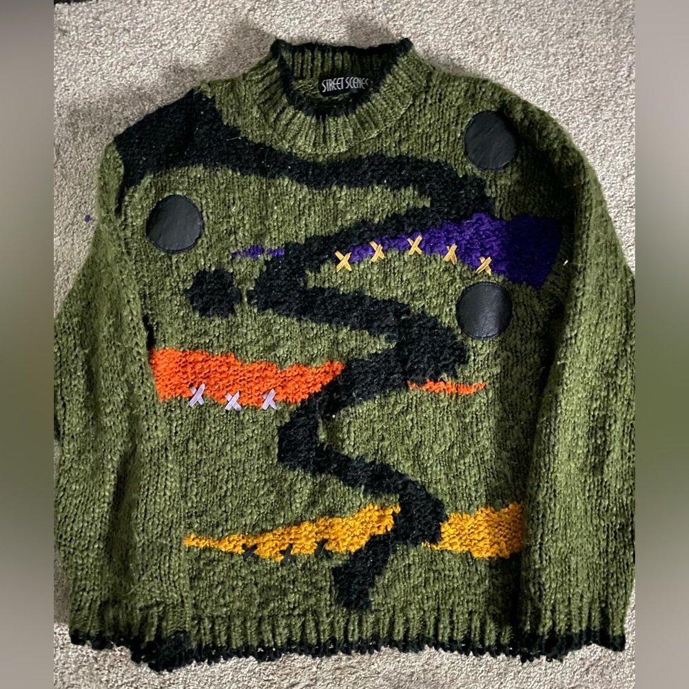 80s Street Scenes chunky sweater